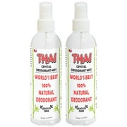 2-PACK Thai Deodorant Spray - Clinically Tested - Made in USA - Whole Body Natural Crystal Salt Deodorant Spray for Women Men & Teens, (8 Oz)