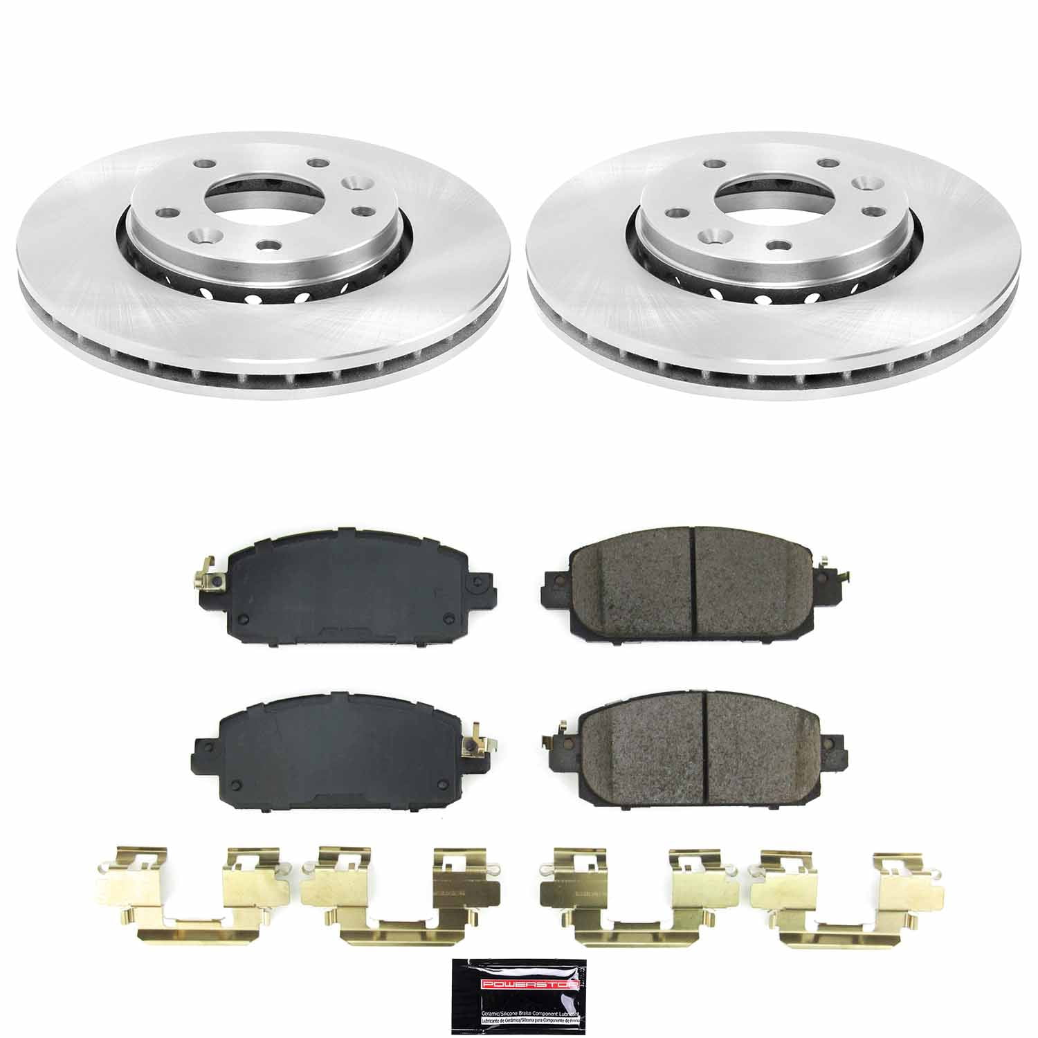 PowerStop Front Autospecialty Brake Pad and Rotor Kit for Nissan Kicks 2021-24, Nissan Sentra 2020-25, KOE9181
