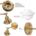 thumbnail image 5 of Pathson 1-Light Wall Sconce Milk White Glass Shade Wall Lighting for Living Room Bathroom, 5 of 13
