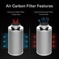 thumbnail image 5 of VIVOSUN 8 Inch Air Carbon Filter Smelliness Control with Australia Virgin Charcoal for Inline Duct Fan, Grow Tent,Pre-Filter Included, Reversible Flange 8"x 20", 5 of 7
