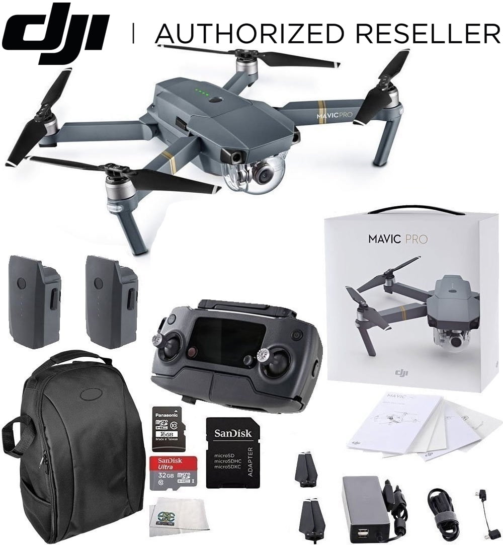 dji mavic pro collapsible quadcopter drone essentials bundle
