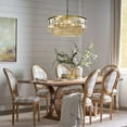 thumbnail image 6 of 5 Lights 24" Modern Glam Gold Crystal Chandelier, 6 of 7