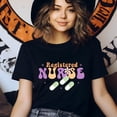 thumbnail image 3 of Registered Nurse T-Shirt for Women, Retro Colorful Graphic Tee, Ash, Size XL, 3 of 6
