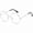 Silver, variant on Round Glasses Classicb Retro Circle Eyeglasses Metal Frame Clear Lens Accessories Non-Prescription For Men Women Black