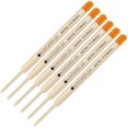 thumbnail image 3 of Lanier Combo Pack - 6 Pack - Monteverde SoftRoll Ballpoint P13 Paste Ink Refill Compatible with most Parker Style Ballpoint Pens - Orange (Medium Tip 0.7mm), 3 of 3