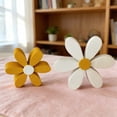 thumbnail image 5 of 2-Pack Wooden Flower Shelf Sitter Decorations | Set of 2 White Wood Tabletop Ornaments for Home Office Desk Living Room Bedroom | 6.3" and 5.12" Floral Accents, 5 of 6