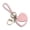 Pink, variant on Heart Mirror Keychain Makeup Folding Mirror Keyring Pocket Compact Mirrors with Key Ring Bag Charms Handbag Accessories.