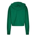 thumbnail image 4 of IROINNID Women's Denim Jacket Turndown Lapel Solid Color Long Sleeve Comfy Long Sleeve Hoodless Casual Outerwear Jackets Loose Coat, Green, 4 of 4