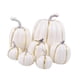 thumbnail image 1 of 7 calabazas falsas, pequeñas verduras artificiales para Halloween, hogar y otoño. Blanco, 1 of 5
