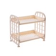 thumbnail image 3 of Moyic Hi.FANCY, estante de almacenamiento de plástico para baño de 2 capas, estante de cocina para inodoro, organizador de cosméticos para Almacenamiento y organización del hogar Beige, 3 of 6