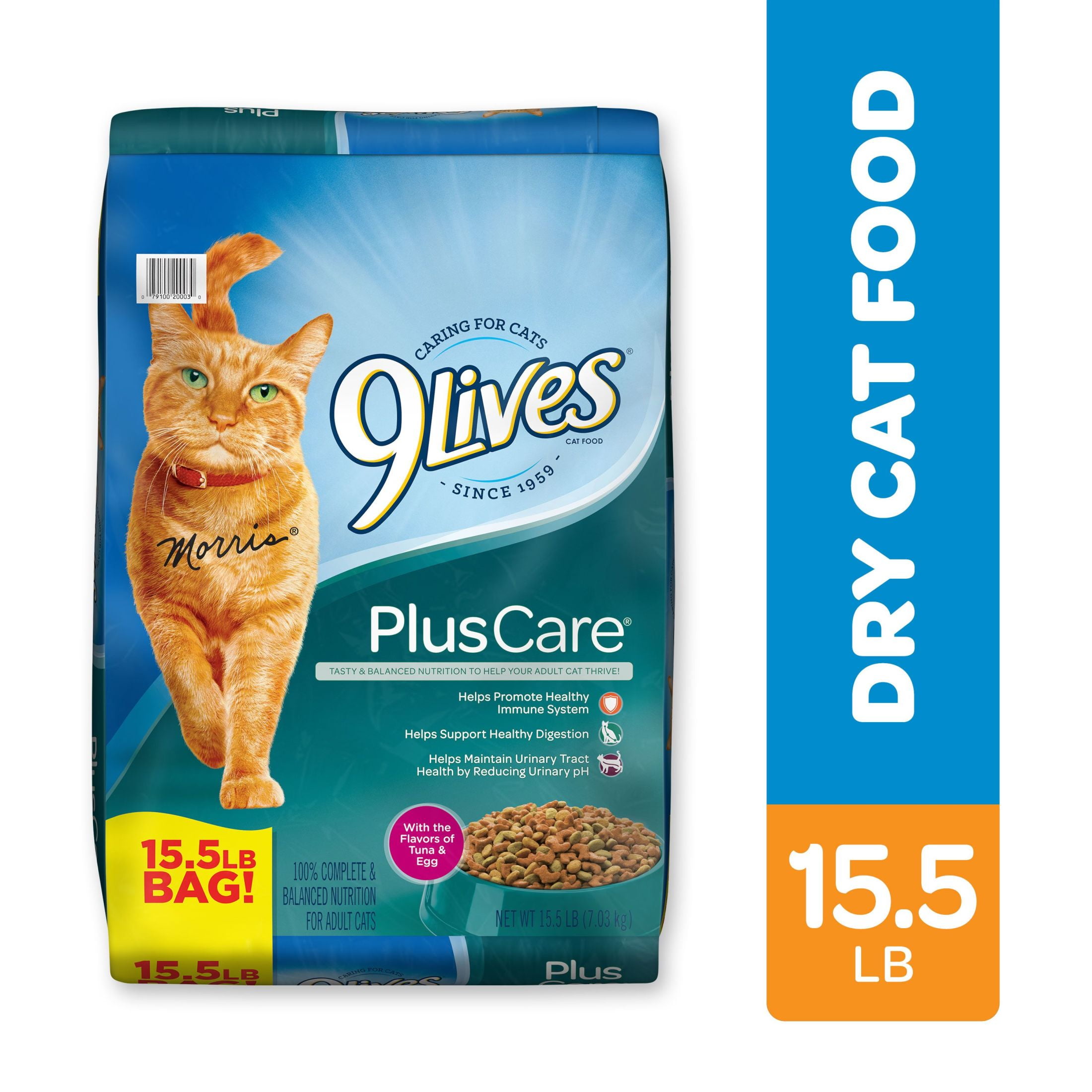 9Lives Plus Care Dry Cat Food with Tuna Egg Flavors lb