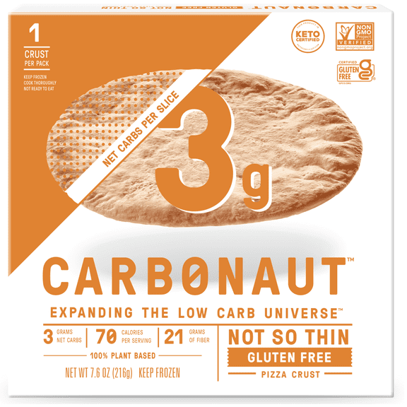 Carbonaut Not So Thin Gluten-Free Pizza Crust (One Box)