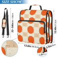 thumbnail image 2 of FORMRS Zipper Binder with Shoulder Strap 1.5-inch Ring 500 Sheet Capacity File Bag, Orange Geometric Circles, 2 of 5