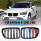 thumbnail image 4 of Double Line Black M-color Front Grill Dual Line Kidney Grille Replacement For Bmw E84 X1 2010-2015 Gloss Black M Color, 4 of 4