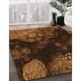 thumbnail image 3 of Ahgly Tapis Rond Lavable en Machine Intérieur Transitionnel Rouge Nuit, 7 Pieds Rond, 3 of 7