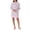 Pink Snoopy, variant on Richard Leeds International Womens Snoopy Peanuts Hooded Pajama Lounger Sleep & Lounge Dress - Super Soft Plushy Cozy & Warm Hoodie Loungewear Pajamas Dresses for Women, Pink Small