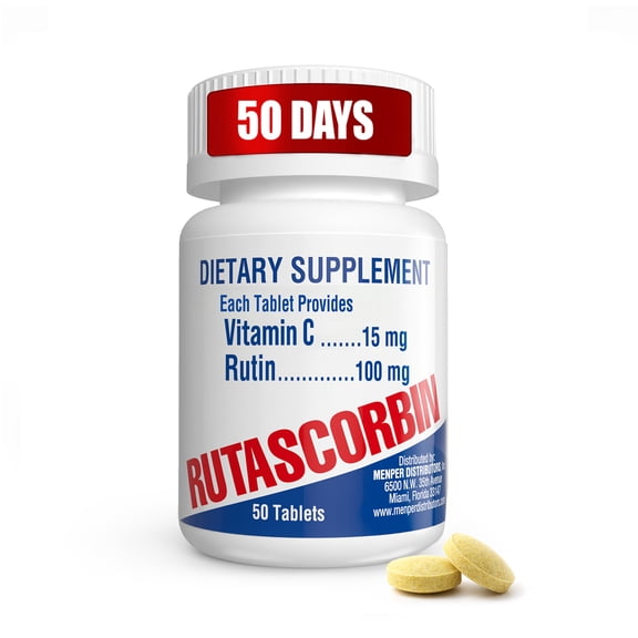 Rutascorbin with vitamin C Dietary Supplement 50 tb