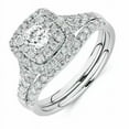 thumbnail image 3 of 3CT Round Cut Lab Created Diamond 14K White Gold Plated Engagement Ring Bridal Set For Her 925 Sterling Silver, 3 of 4