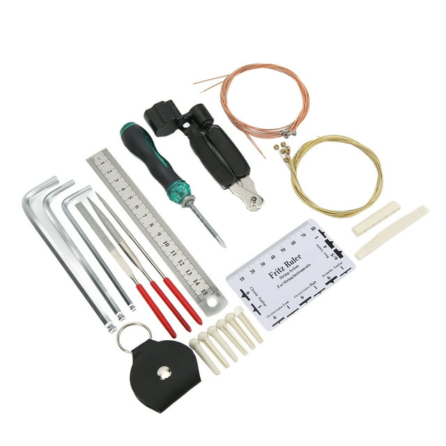 Guitars Strings Replacement Kits, Excellent Gift Portable Guitar Repair Tool Kit For Mandolins