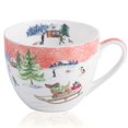 thumbnail image 1 of Taza MFoffice con forma de trineo navideño con forma de perro, 600 ml, porcelana china, 1 of 7