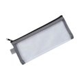 thumbnail image 4 of Tuvgenk Pencil Cases Gray Pencil Pouch Solid Stain-Resistant Zipper Nylon Cosmetic Bag for Adults, 4 of 5