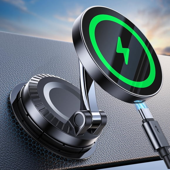 Soporte para Coche con Cargador Coolpow MagSafe 15W Inalámbrico para iPhone