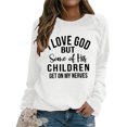 thumbnail image 3 of Vedolay Womens Long Sleeve Tops Women's 2023 Sweatshirts Hoodies Crewneck Oversized Pullover Casual Comfy Fall Fashion Clothes,White L, 3 of 5