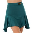 thumbnail image 2 of Zaldita Womens Latin Dance Skirt Standard Ballroom Samba Tango Cha-Cha Ruffles Dance Skirt Green XL, 2 of 7