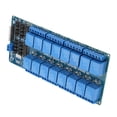 thumbnail image 1 of 16 Channel Optocoupler Relay Module with Optocoupler Protection, Capacity 10A 250 V, MCU Development Board Module. Industry Optocoupler Isolation. Easy to Use and Install, User, 1 of 7