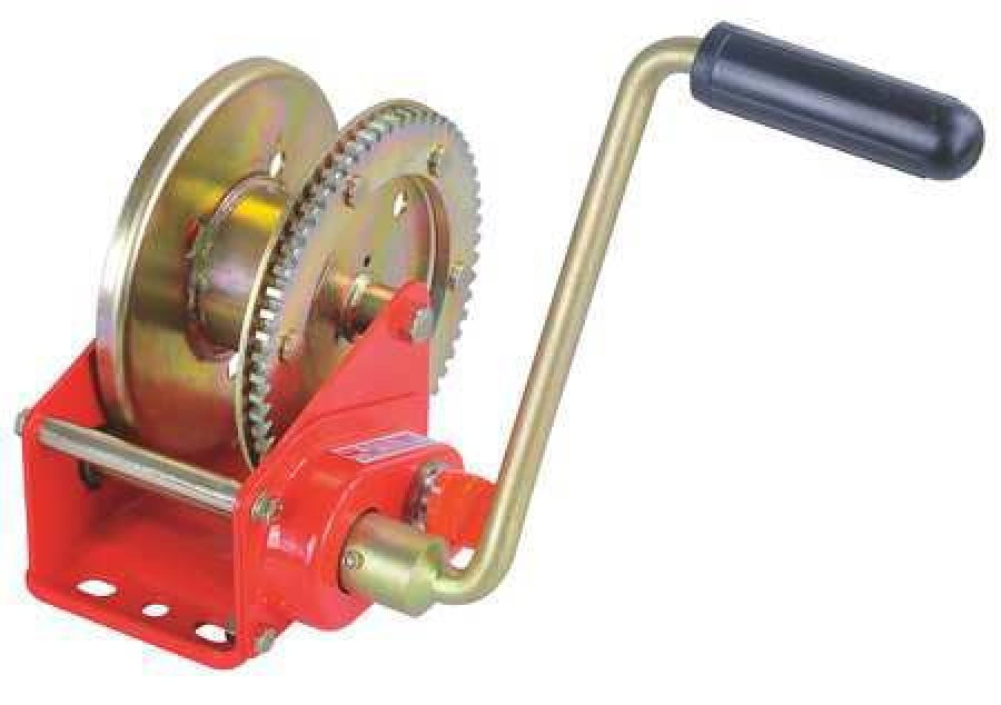 DAYTON 12U371 Hand Winch,Spur Gear,Brake,1200 lb. Walmart Inventory