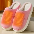 thumbnail image 2 of USB Powered Heated Slippers for Indoor Outdoor Use Rechargeable Warm Footwear with Adjustable Temperature Control, 2 of 6