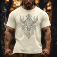 thumbnail image 2 of CONZONE Men's Tshirts Short Sleeve T-Shirts for Men Casual Viking Mythology Graphic Crew Neck Lightweight Tees Cozy Summer Tops, 2 of 4