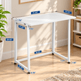 thumbnail image 4 of Ktaxon Folding Writing Computer Desk Home Office Study PC Writing Table,White, 4 of 12