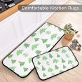 thumbnail image 6 of GZHJMY Christmas Trees Kitchen Mat - Cushioned Anti Fatigue Kitchen Rug Set of 2, Non Slip Waterproof Kitchen Mats for Kitchen, Laundry, Sink, Office 19.7"×27.6"+19.7"×47.2" Carpet Runner, 6 of 7