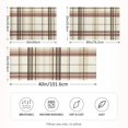 thumbnail image 2 of Yayeee Pillowcase Standard Size Set of 2 Satin Wrinkle Resistant Pillow Case, Cream Plaid, 2 of 8