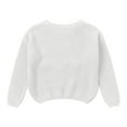 thumbnail image 7 of Gibobby Boys and Girls' Uniform Cotton Crew-Neck Sweaters Long Sleeve Pullover Knit Sweater,White,3-4 Years, 7 of 7