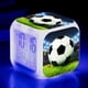 thumbnail image 1 of Reloj despertador pequeño con diseño de fútbol creativo y extraño, LED, colorido, que cambia de color, cuadrado, para estudiantes y niños, alarma silenciosa, 1 of 6
