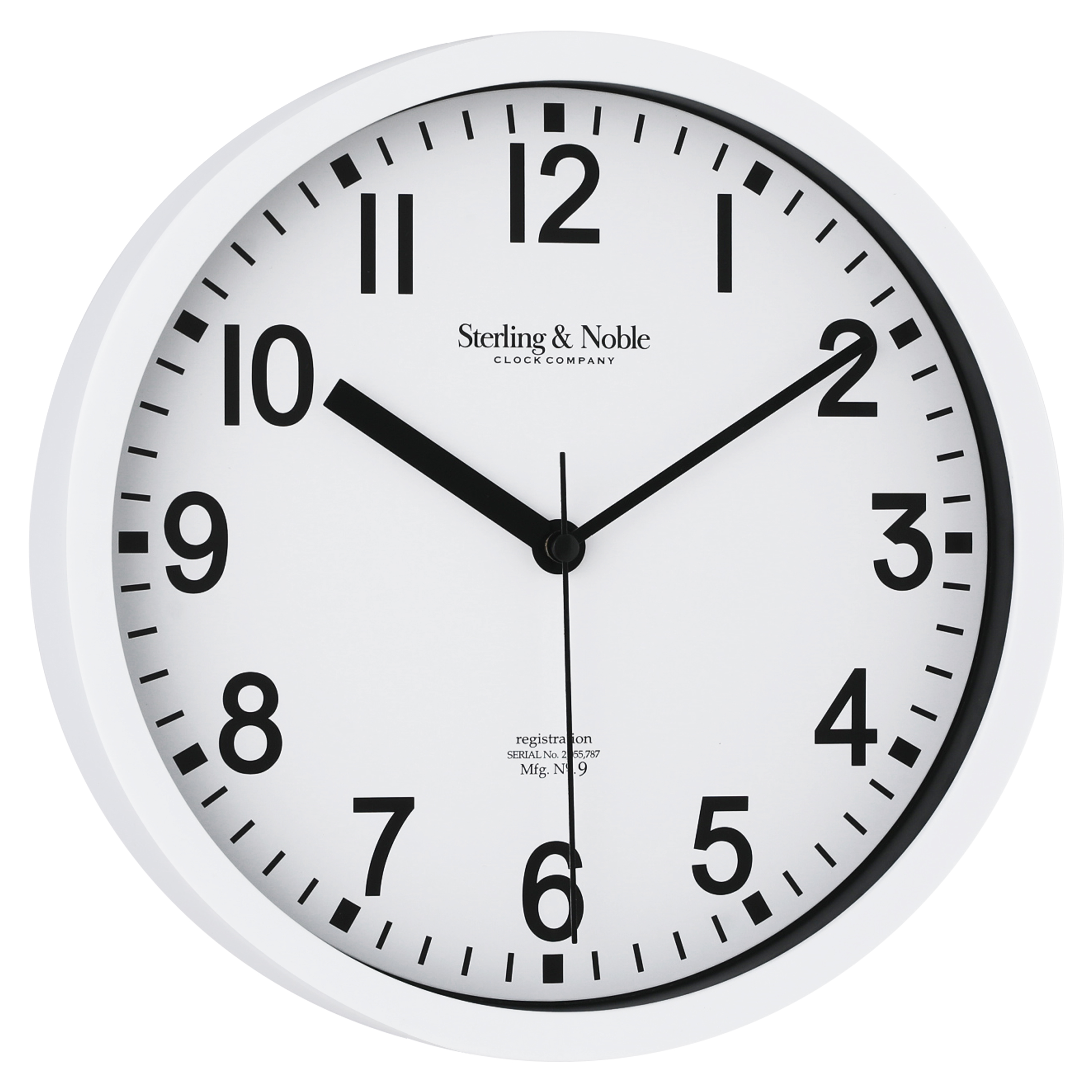Mainstays Basic Indoor 8.78" White Analog Wall Clock, 4-Pack photo 2