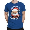thumbnail image 2 of Santa on the Nice List Men's T-shirt, 2 of 3