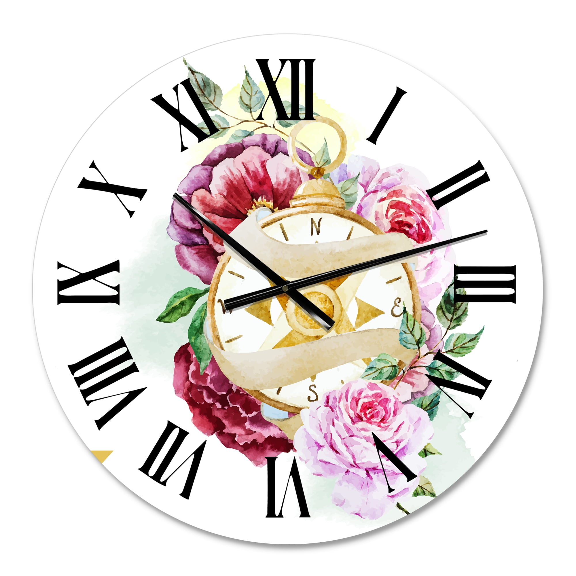 Designart 1 in Quartz Traditional Wall Clock