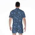 thumbnail image 2 of Skull Denim Jeans Pattern Short Sleeve Men'S Rompers, Skull Lover Gifts Casual Summer Jumpsuits Outfit, 2 of 4