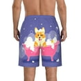 thumbnail image 3 of Naloa Dog Washes in a Bath Men's Beach Shorts, Surfing shorts, Swim trunks, Quick Dry Swim Trunks for Surfing Beach Fun - Large, 3 of 9