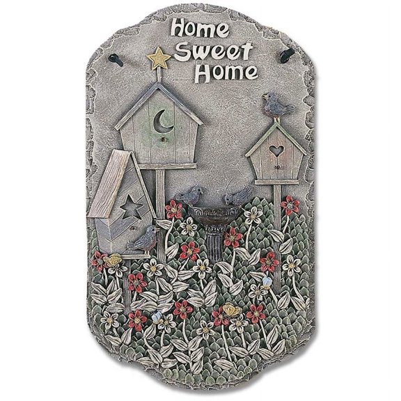 TrendyDecor4U Porch Decor Welcome Sign Birdbath Wall Art LP-20
