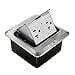 thumbnail image 3 of Pop Up Floor Electrical Outlet Kitchen Countertop UL Listed Pop Out GFCI Receptacle Box Cover with Waterproof Socket 20A Silver, 3 of 4