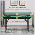 thumbnail image 4 of Soozier 55" Folding Pool Table Set with Adjustable Height, Green, 4 of 10