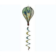 In the Breeze Blue Karner Butterfly 6-Panel Kinetic Hot Air Balloon Wind Spinner,Blue Butterfly,11" W x 17" H, 26" Tail,1057