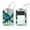 multicolored 4, variant on 2 Pcs Blue Turtle Bubble Pattern Luggage Tag for Suitcases, Leather Baggage Tags Identifiers for Travel, Stainless Steel Loop Name ID Label for Women Bag Backpack