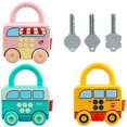 thumbnail image 3 of Kids Learning Locks Toy with Keys For 18+ Months Numbers Matching Locks Educational Number and Alphabet Recognition Interactive Unlocking Toys Christmas Gift, 3 of 6