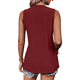thumbnail image 2 of Camisas Casuales de Verano para Mujer, con Cuello Redondo y Mangas , Color Vino Tinto S, 2 of 7