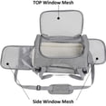 thumbnail image 5 of Cat, Dog Carrier for Small Medium Cats Puppies up to 15 Lbs, Soft Sided, Collapsible Travel Puppy Carrier - Grey, 5 of 6